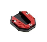 KCKZCFCYPQ Kickstand Extension Motorcycle Parking Kickstand Extender Foot Side Stand Pad Support Plate Motorbike Accessories Support Plate Foot Pads(Red)
