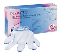 KCL 743-7 Dermatril P Nitrile Disposable Glove Size 7 50 pieces EN374
