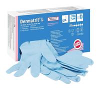 KCL Dermatril Gloves Disposable Nitrile Size 10 EN 374 Pack 100 074110081C