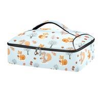 Kcldeci Acorns Squirrel Insulated Thermal Food Carrier Insulated Casserole Carrier for Hot or Cold Food, Insulated Tote Bag for Potluck Cookouts Parties Picnic,Lasagna Lugger