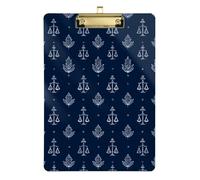 Kcldeci Acrylic Clipboard A4 Size Clipboards for Classroom Nursing Judge 99 Clip Board Hardboard for Office Supplies, School Silver 12x9in