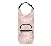 Kcldeci Animals Colorful Cute Pig Face Water Bottle Holder with Strap Carrier Sling Bag with Phone Pocket Water Bottle Sleeve for Men Women Hiking Camping Travelling
