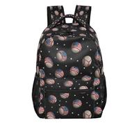 Kcldeci Backpack for Boys Girls, American Flag Baseball Kids School Bookbag Casual Daypack for Elementary Middle School Students, Travel & Outdoor S
