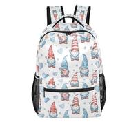 Kcldeci Backpack for Boys Girls, American Gnome Kids School Bookbag Casual Daypack for Elementary Middle School Students, Travel & Outdoor S