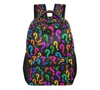 Kcldeci Backpack for Boys Girls,Colorful Question Mark Kids School Bookbag Casual Daypack for Elementary Middle School Students, Travel & Outdoor M