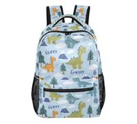 Kcldeci Backpack for Boys Girls, Cute Cartoon Dinosaurs Kids School Bookbag Casual Daypack for Elementary Middle School Students, Travel & Outdoor S