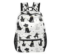 Kcldeci Backpack for Boys Girls, Dog Pattern with Stars Kids School Bookbag Casual Daypack for Elementary Middle School Students, Travel & Outdoor S