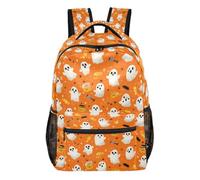 Kcldeci Backpack for Boys Girls, Ghosts Candy Kids School Bookbag Casual Daypack for Elementary Middle School Students, Travel & Outdoor S