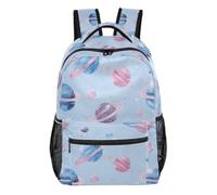 Kcldeci Backpack for Boys Girls,Glitter Planet Space1 Kids School Bookbag Casual Daypack for Elementary Middle School Students, Travel & Outdoor M