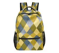 Kcldeci Backpack for Boys Girls,Gold Diamonds Kids School Bookbag Casual Daypack for Elementary Middle School Students, Travel & Outdoor M