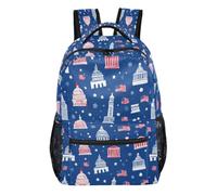 Kcldeci Backpack for Boys Girls,Memorial Day American Kids School Bookbag Casual Daypack for Elementary Middle School Students, Travel & Outdoor M