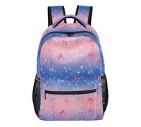 Kcldeci Backpack for Boys Girls,Stars Bows American Flag Kids School Bookbag Casual Daypack for Elementary Middle School Students, Travel & Outdoor M