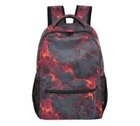 Kcldeci Backpack for Boys Girls,Volcanic Rock Magma Kids School Bookbag Casual Daypack for Elementary Middle School Students, Travel & Outdoor M