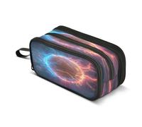 Kcldeci Big 3-Compartment Printed Pencil Case,Basketball Lighting1 Large Capacity Pen Pouch for 75 Pencils, School Office Travel Organizer, Makeup & Cable Bag for Teens Adults