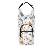 Kcldeci Bugs and Beetles Water Bottle Holder with Strap Carrier Sling Bag with Phone Pocket Water Bottle Sleeve for Men Women Hiking Camping Travelling