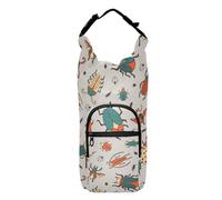 Kcldeci Bugs on Grey Water Bottle Holder with Strap Carrier Sling Bag with Phone Pocket Water Bottle Sleeve for Men Women Hiking Camping Travelling