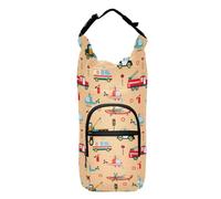 Kcldeci Cars are Rescuers Water Bottle Bag Holder Carrier Insulated Crossbody Sling Bag Case Sleeve with Strap and Pockets for Men Women