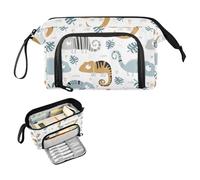 Kcldeci Chameleon Pencil Case for Boys Girls, Adult Big Pencil Bag with Zipper, Teens Large Storage Pencil Box for School Office