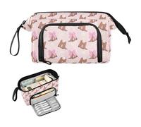 Kcldeci Coquette Cowboy Boots Pencil Case for Boys Girls, Adult Big Pencil Bag with Zipper, Teens Large Storage Pencil Box for School Office