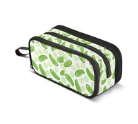 Kcldeci Cucumbers Pattern Icon Pencil Case Large Capacity Pencil Pouch Pen Bag for Office School Teen Girl Boy Men Women Adult