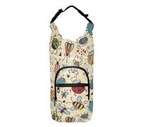 Kcldeci Cute and Funny Bugs Water Bottle Holder with Strap Carrier Sling Bag with Phone Pocket Water Bottle Sleeve for Men Women Hiking Camping Travelling