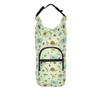Kcldeci Cute Flowers Butterfly Snails Bugs Water Bottle Holder with Strap Carrier Sling Bag with Phone Pocket Water Bottle Sleeve for Men Women Hiking Camping Travelling