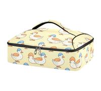 Kcldeci Duck Pattern Insulated Thermal Food Carrier Insulated Casserole Carrier for Hot or Cold Food, Insulated Tote Bag for Potluck Cookouts Parties Picnic,Lasagna Lugger