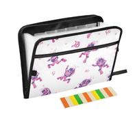 Kcldeci Expanding File Folder,13 Pockets Accordion File Organizer, Pink Cute Diver1 A4 Letter Size Paper Document Receipt Organizer Accordian Filing Folder