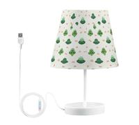 Kcldeci Green Aliens and UFOs Bedside Table Lamp for Bedroom Farmhouse Lamps for Living Room Night Light for End Table Entryway M