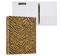Kcldeci Hardcover 3 Ring Binder,Tiger Skin 1.5 Inch Round Rings Binder Organizer 200 Sheets for Office/Home/Back to School 2Pack