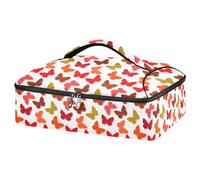 Kcldeci Insulated Thermal Food Carrier Insulated Casserole Carrier for Hot or Cold Food,Butterflies (3) Insulated Tote Bag for Potluck Cookouts Parties Picnic,Lasagna Lugger