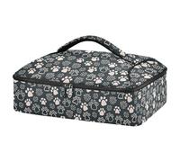 Kcldeci Insulated Thermal Food Carrier Insulated Casserole Carrier for Hot or Cold Food,Cat Paw Dog Paw Kitten Insulated Tote Bag for Potluck Cookouts Parties Picnic,Lasagna Lugger