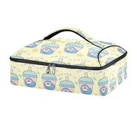 Kcldeci Insulated Thermal Food Carrier Insulated Casserole Carrier for Hot or Cold Food,Cute Penguin in Bubble Milk Insulated Tote Bag for Potluck Cookouts Parties Picnic,Lasagna Lugger