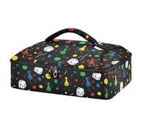 Kcldeci Insulated Thermal Food Carrier Insulated Casserole Carrier for Hot or Cold Food,Dice and Game Piece Insulated Tote Bag for Potluck Cookouts Parties Picnic,Lasagna Lugger