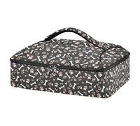Kcldeci Insulated Thermal Food Carrier Insulated Casserole Carrier for Hot or Cold Food,Dog Paw Bones Insulated Tote Bag for Potluck Cookouts Parties Picnic,Lasagna Lugger