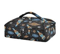 Kcldeci Insulated Thermal Food Carrier Insulated Casserole Carrier for Hot or Cold Food,Space Rockets Planets Stars Insulated Tote Bag for Potluck Cookouts Parties Picnic,Lasagna Lugger