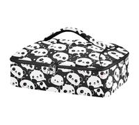 Kcldeci Kawaii Panda Pattern Insulated Thermal Food Carrier Insulated Casserole Carrier for Hot or Cold Food, Insulated Tote Bag for Potluck Cookouts Parties Picnic,Lasagna Lugger