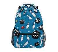 Kcldeci Kids Backpack for Boys Girls Elementary School Backpacks 67 Bowling Ball Boys Children Bookbags Primary Kindergarten Backpack S