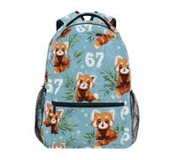 Kcldeci Kids Backpack for Boys Girls Elementary School Backpacks 67 Cute Red Panda Boys Children Bookbags Primary Kindergarten Backpack S