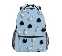 Kcldeci Kids Backpack for Boys Girls Elementary School Backpacks Bowling with Black Pins Ball Boys Children Bookbags Primary Kindergarten Backpack S