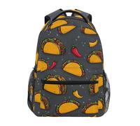 Kcldeci Kids Backpack for Boys Girls Elementary School Backpacks Burrito Taco Hot Pepper Boys Children Bookbags Primary Kindergarten Backpack S