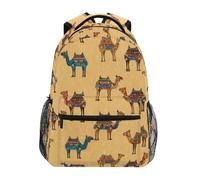 Kcldeci Kids Backpack for Boys Girls Elementary School Backpacks Camel Ethnic Desert1 Boys Children Bookbags Primary Kindergarten Backpack M