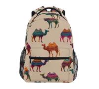 Kcldeci Kids Backpack for Boys Girls Elementary School Backpacks Camel on Light Brown Boys Children Bookbags Primary Kindergarten Backpack S