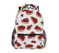 Kcldeci Kids Backpack for Boys Girls Elementary School Backpacks Cartoon Cherry Pie1 Boys Children Bookbags Primary Kindergarten Backpack S