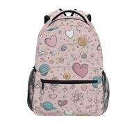 Kcldeci Kids Backpack for Boys Girls Elementary School Backpacks Cartoon Cosmic Love Boys Children Bookbags Primary Kindergarten Backpack S