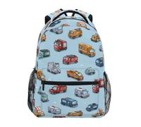 Kcldeci Kids Backpack for Boys Girls Elementary School Backpacks Cartoon Rescue Convoy Boys Children Bookbags Primary Kindergarten Backpack S