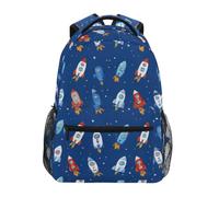 Kcldeci Kids Backpack for Boys Girls Elementary School Backpacks Cartoon Rocket Adventure Boys Children Bookbags Primary Kindergarten Backpack S