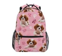 Kcldeci Kids Backpack for Boys Girls Elementary School Backpacks Cavalier King Charles1 Boys Children Bookbags Primary Kindergarten Backpack M