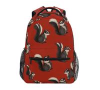 Kcldeci Kids Backpack for Boys Girls Elementary School Backpacks Chipmunk Raccoon Skunk Boys Children Bookbags Primary Kindergarten Backpack S