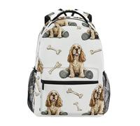 Kcldeci Kids Backpack for Boys Girls Elementary School Backpacks Cocker Spaniel Dog Boys Children Bookbags Primary Kindergarten Backpack S
